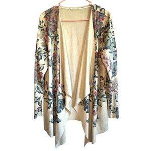 Soft Surroundings women’s size XL Floral Draped Shape
Faux Suede Jacket
